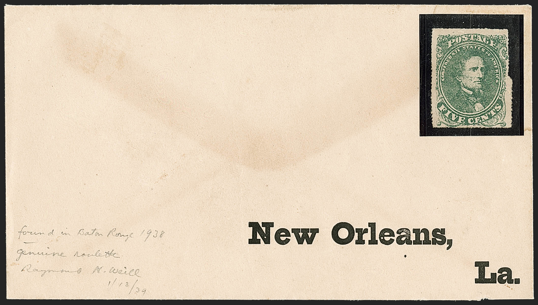 Sale no. 1192 — Lot no. 939 — Siegel Auction Galleries