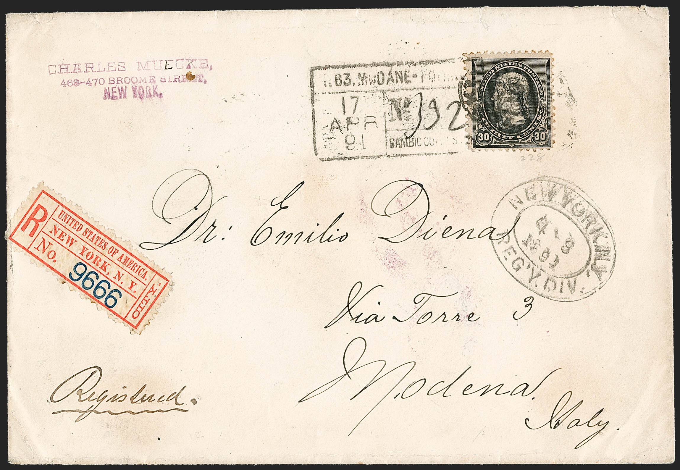 Sale no. 1201 — Lot no. 2163 — Siegel Auction Galleries