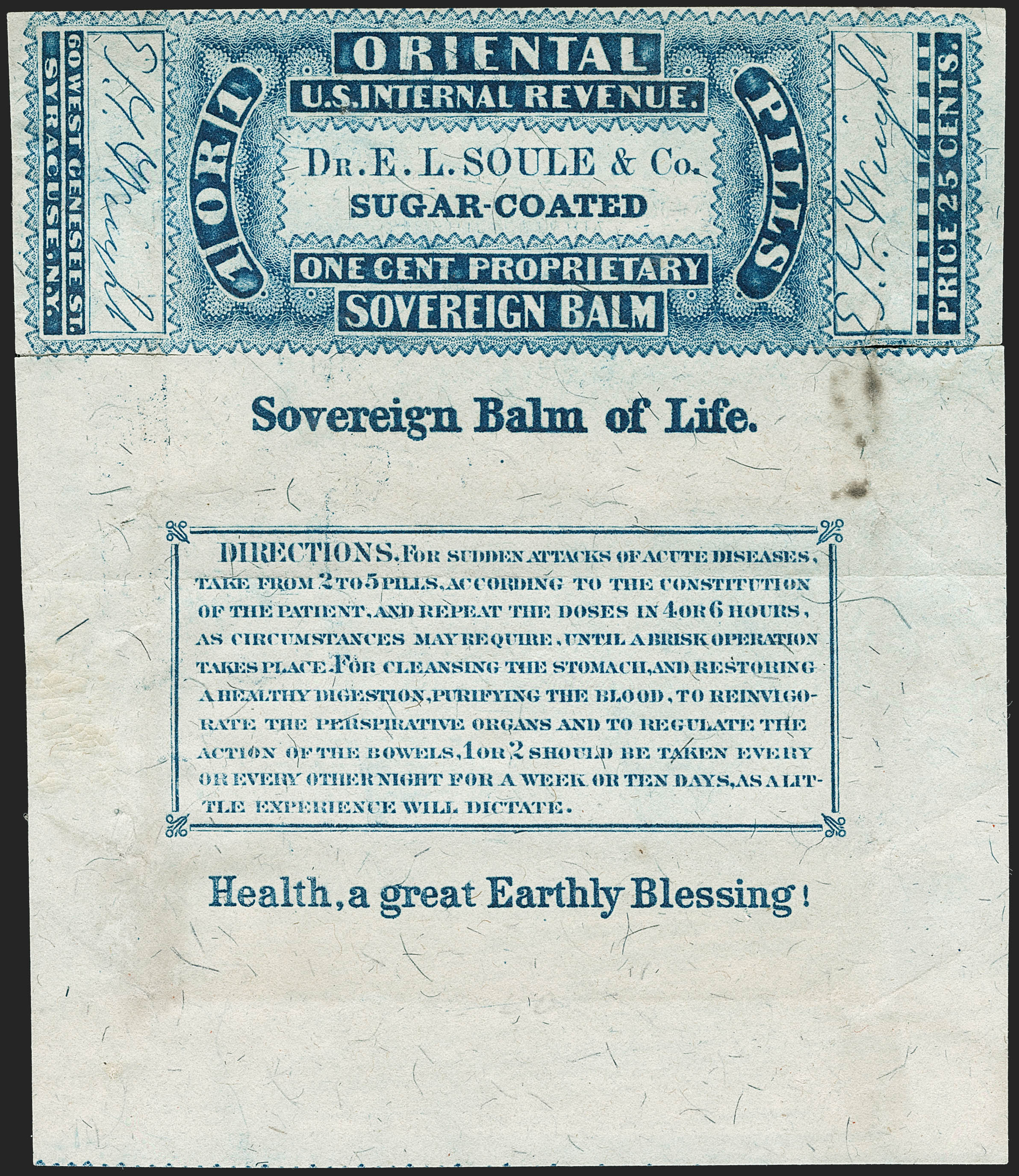 Sale no. 1206 — Lot no. 850 — Siegel Auction Galleries