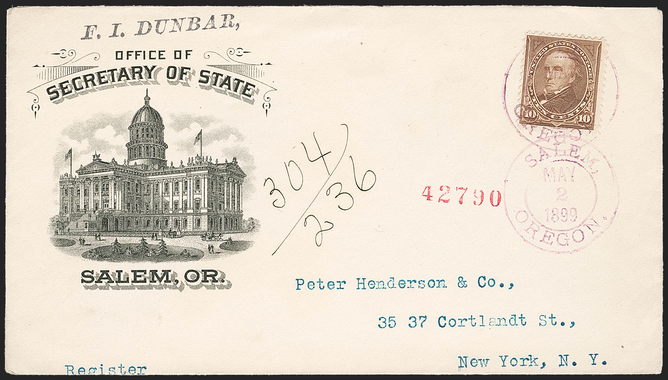 Sale no. 1223 — Lot no. 8305 — Siegel Auction Galleries