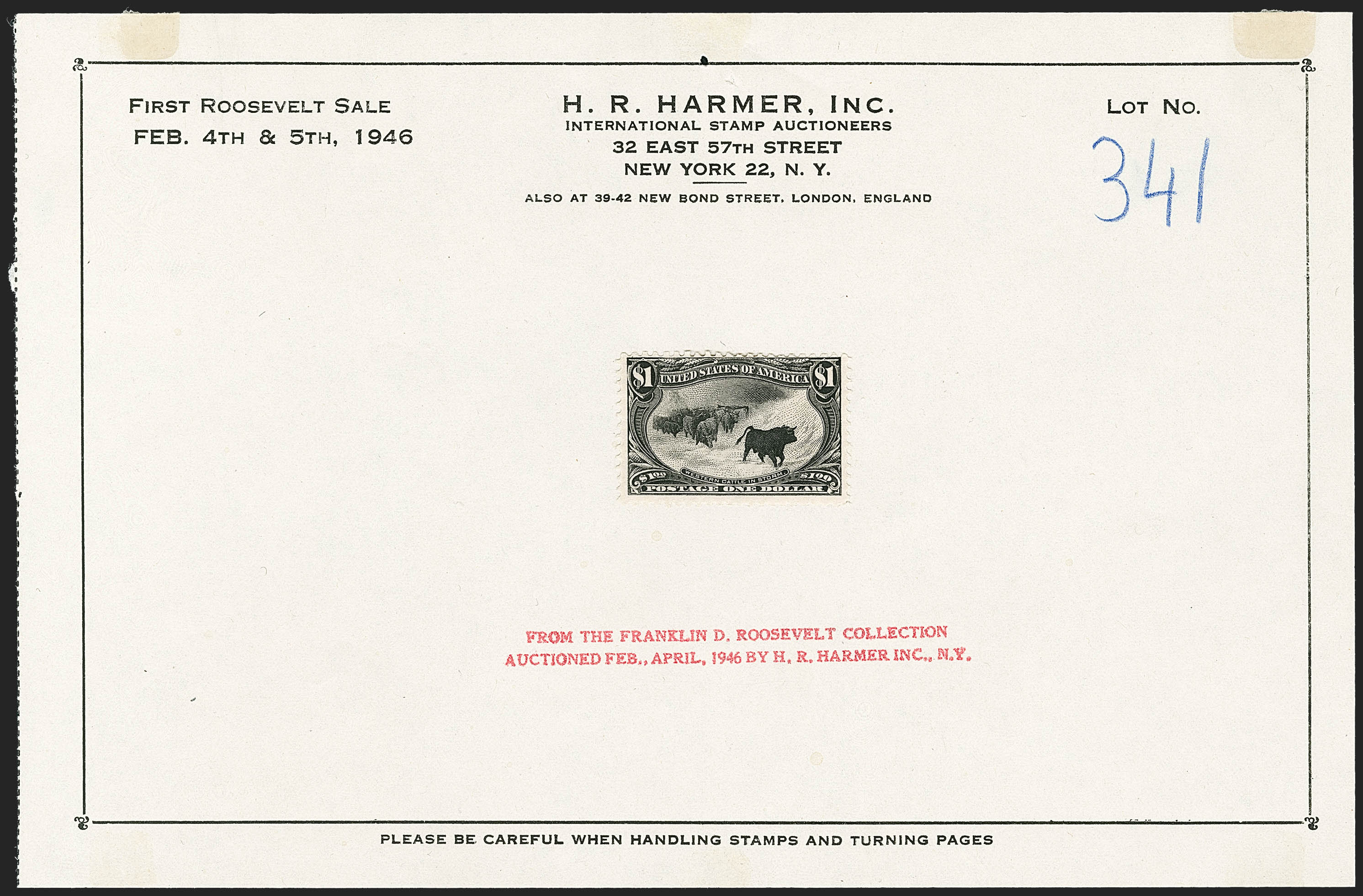 Sale no. 1232 — Lot no. 1200-1 — Siegel Auction Galleries