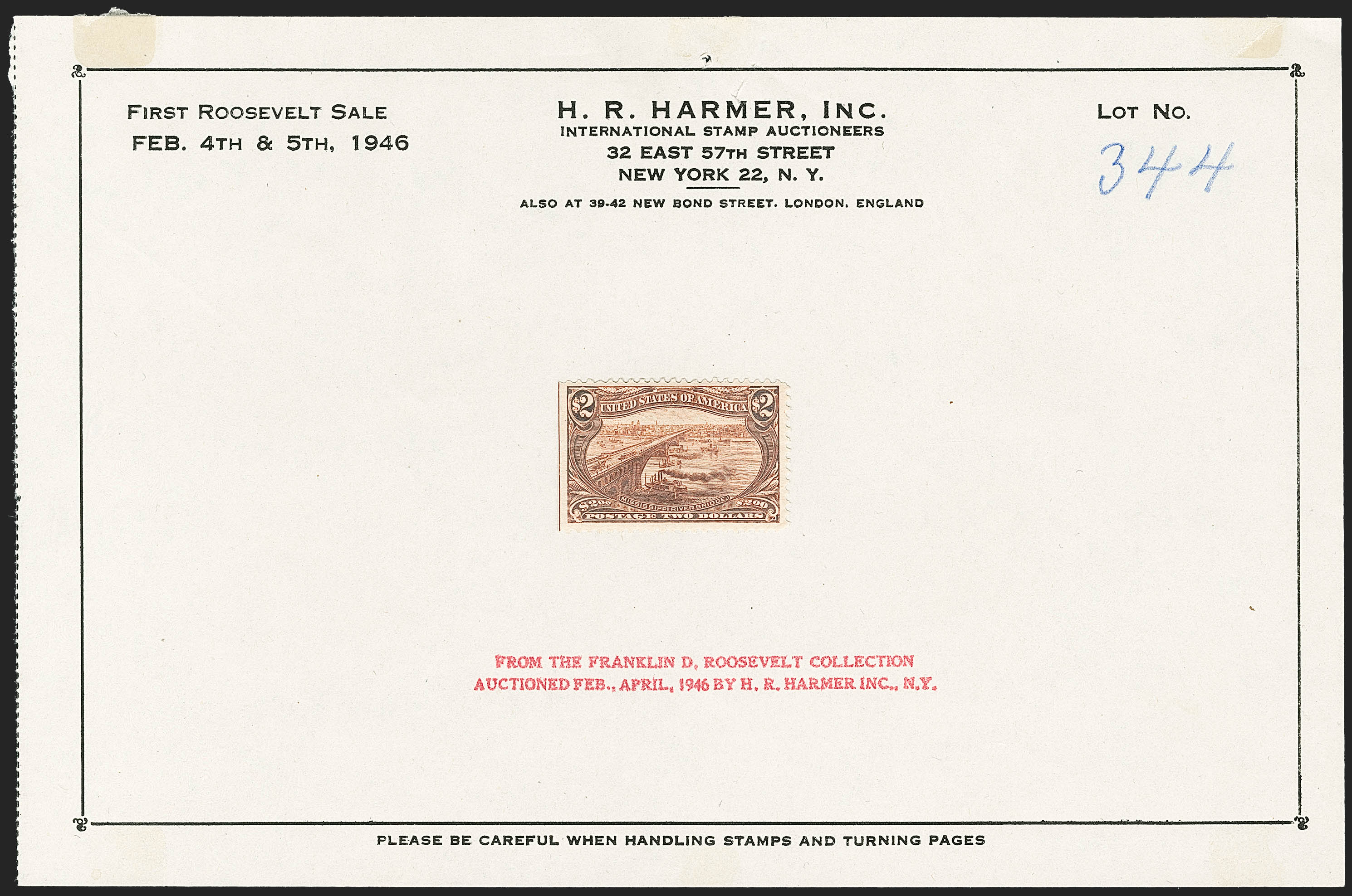 Sale no. 1232 — Lot no. 1200-2 — Siegel Auction Galleries