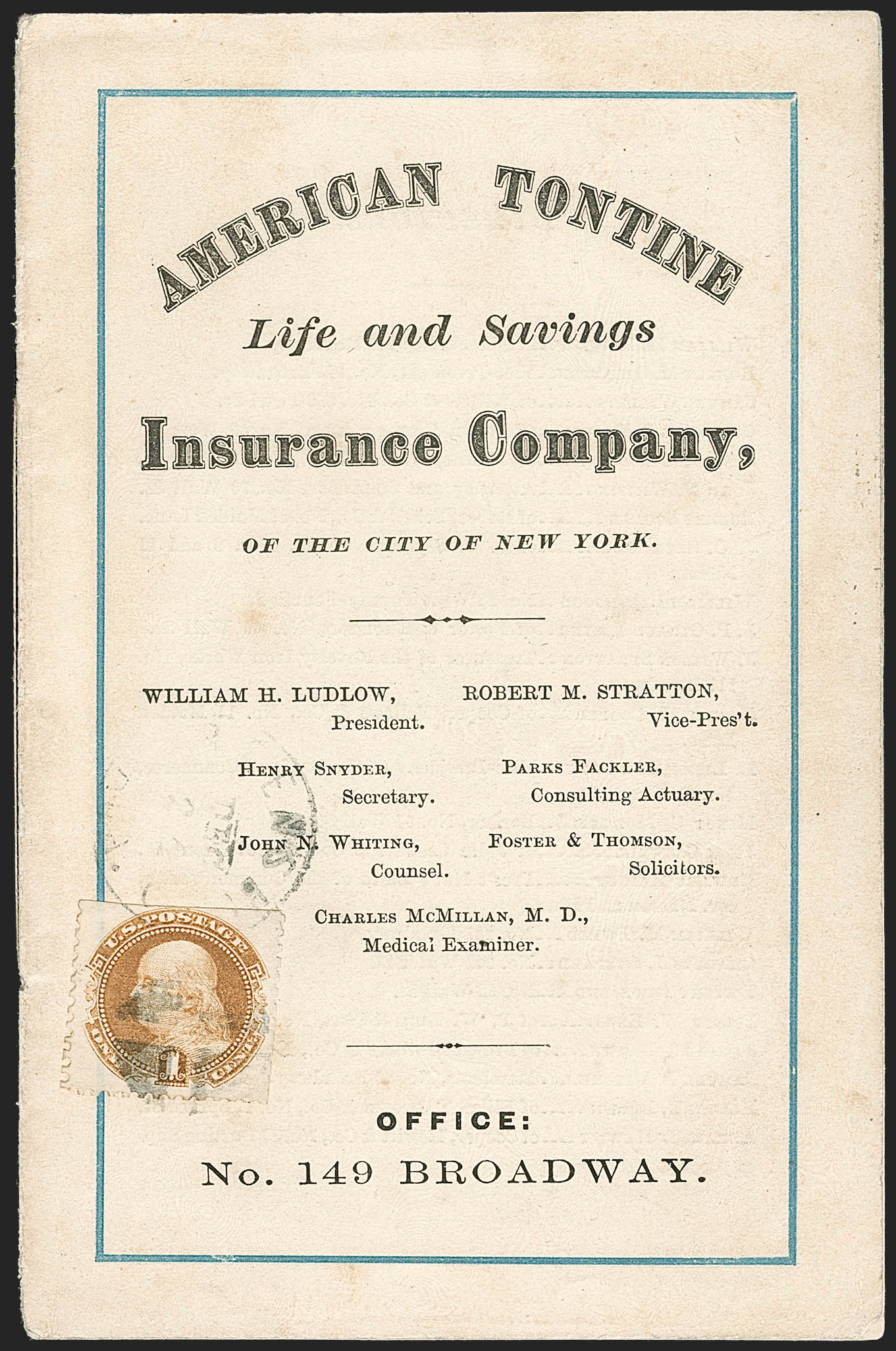 Sale no. 1232 — Lot no. 1629 — Siegel Auction Galleries