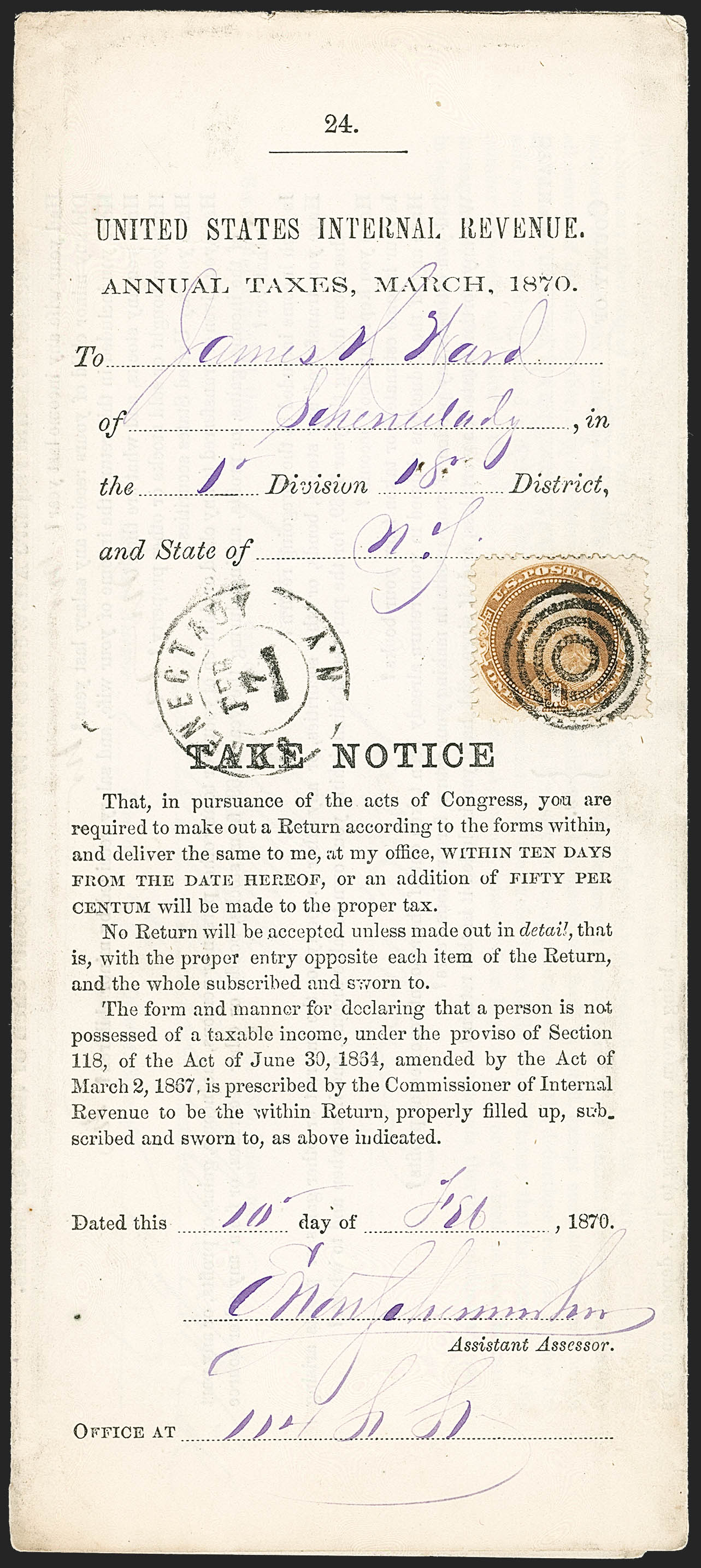 Sale no. 1232 — Lot no. 1630 — Siegel Auction Galleries