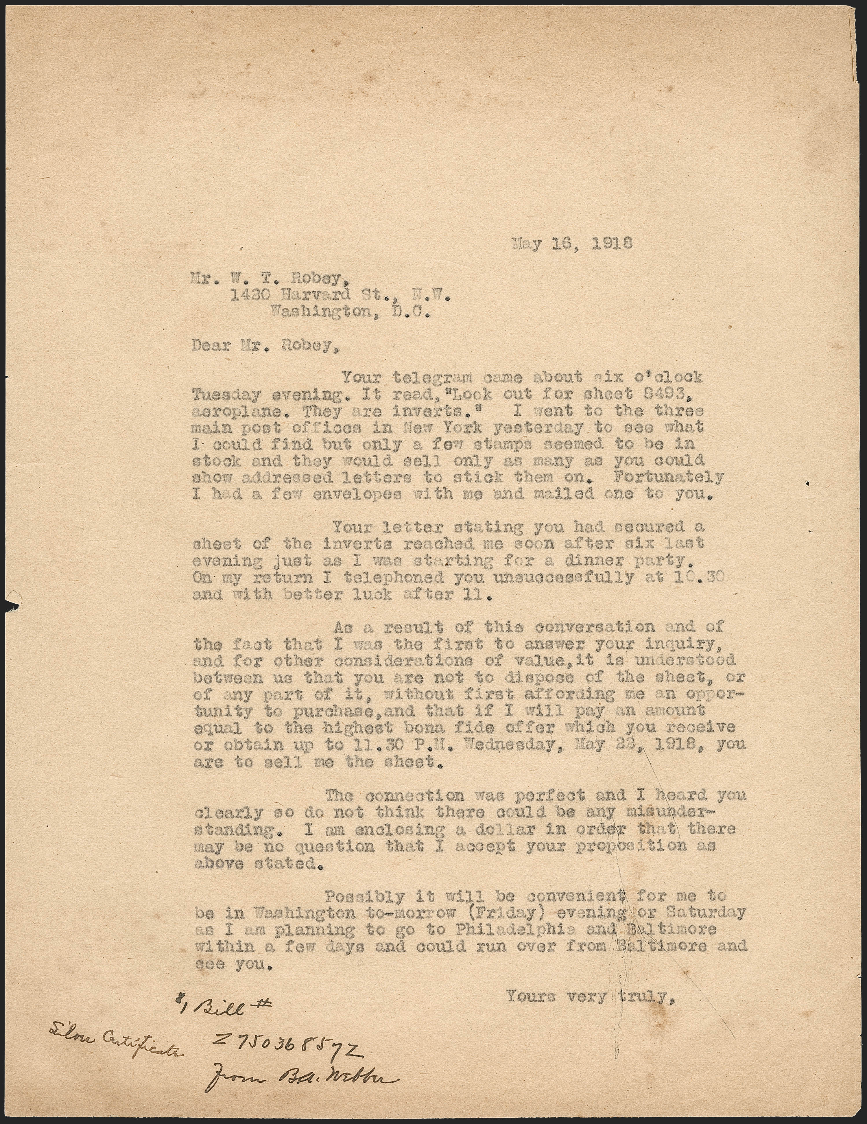 Sale no. 1233 — Lot no. 1535 — Siegel Auction Galleries