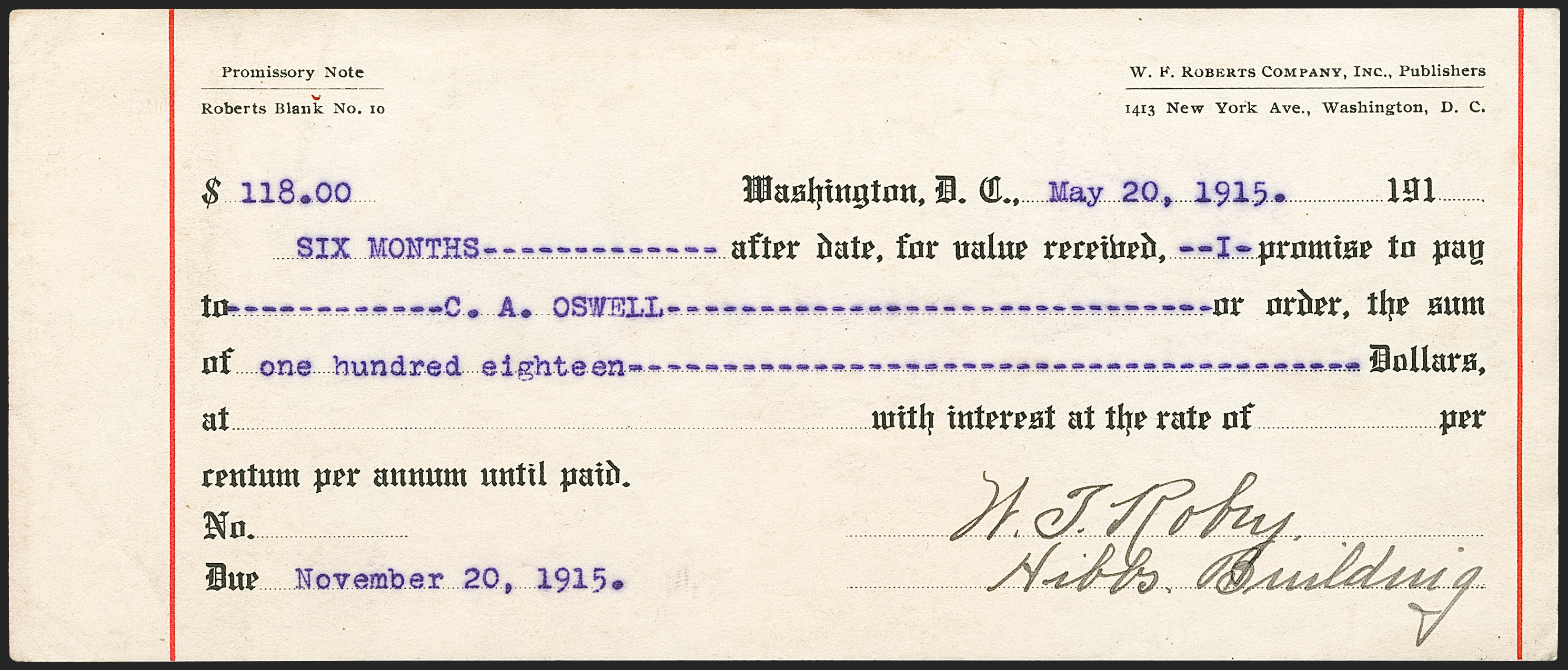 Sale no. 1233 — Lot no. 1541 — Siegel Auction Galleries