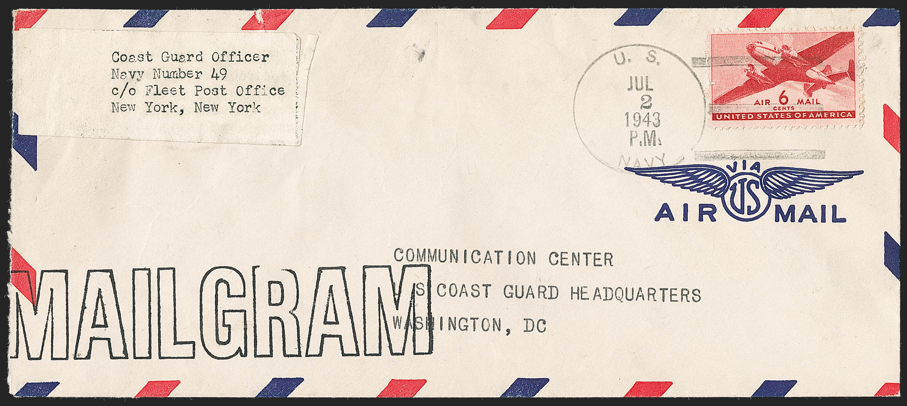 Sale no. 1239 — Lot no. 670-6 — Siegel Auction Galleries