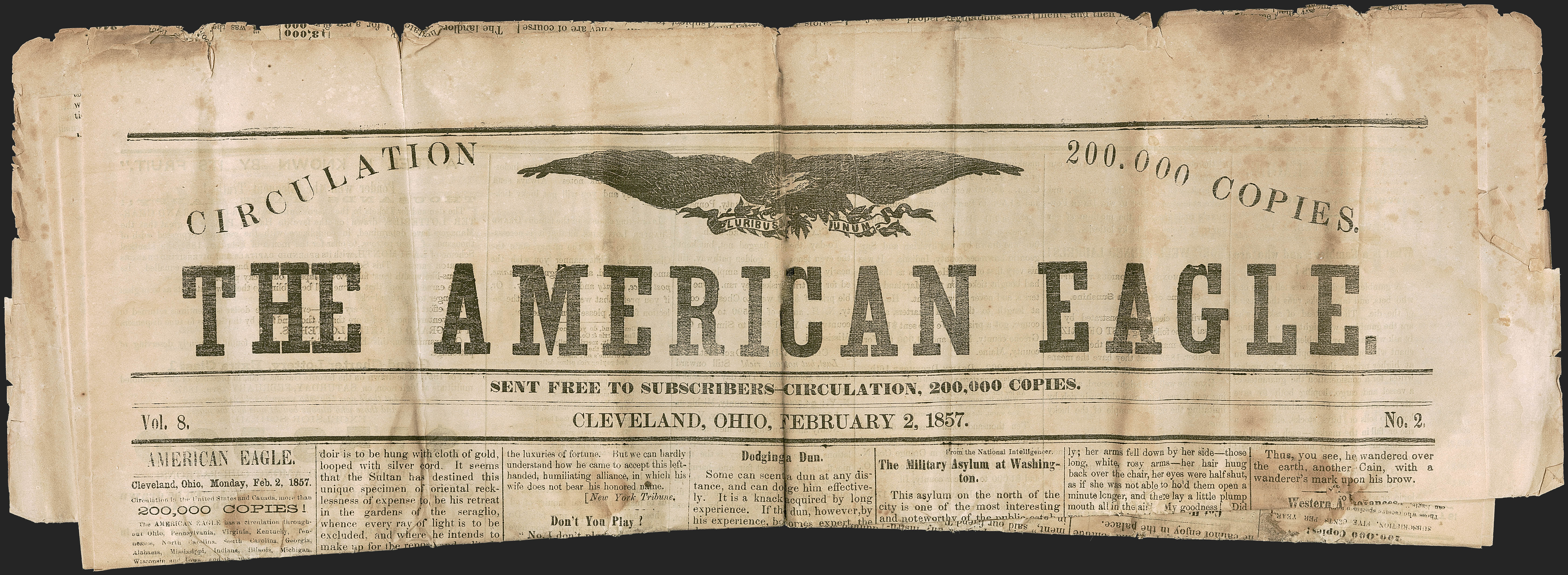 Sale no. 1242 — Lot no. 62-1 — Siegel Auction Galleries