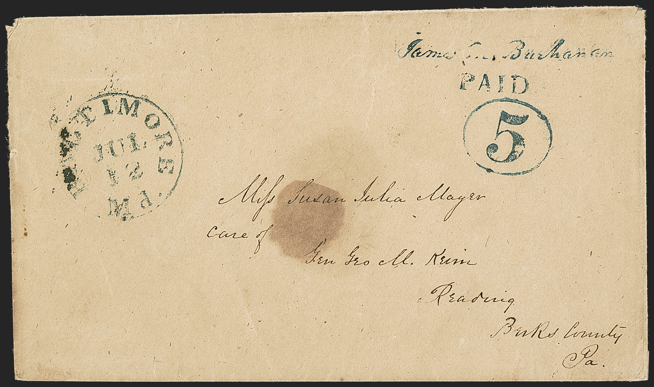 Sale no. 1244 — Lot no. 3 — Siegel Auction Galleries