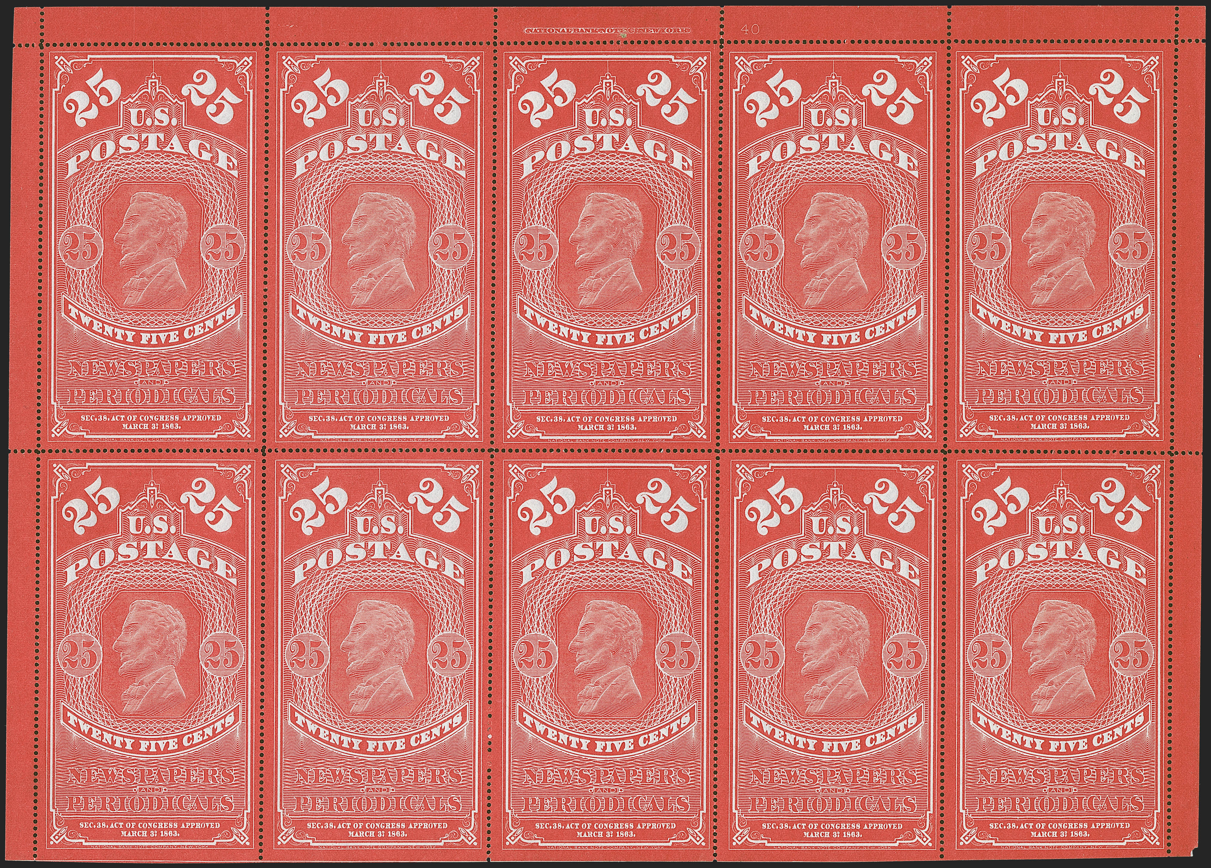 Sale no. 1247 — Lot no. 744 — Siegel Auction Galleries