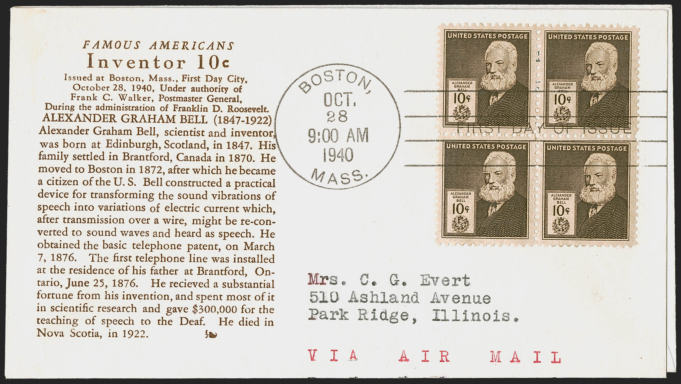 Sale no. 1251 — Lot no. 1597 — Siegel Auction Galleries