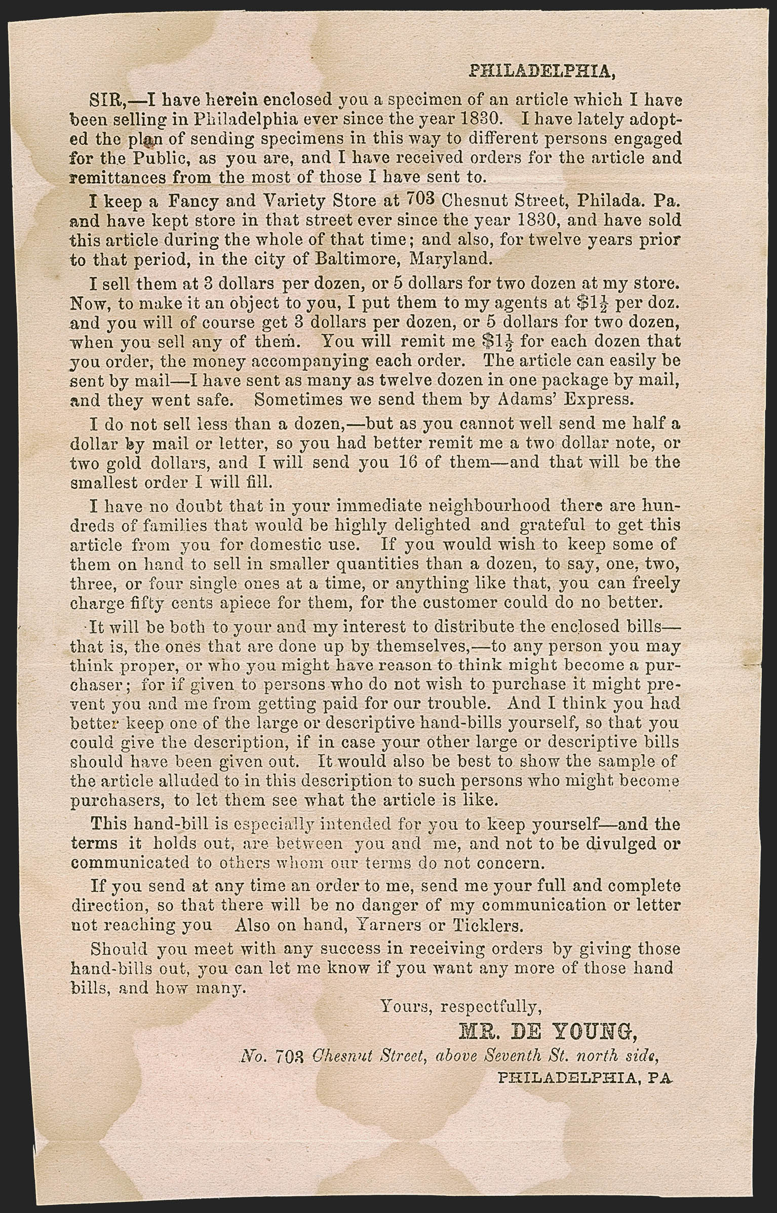 Sale no. 1260 — Lot no. 45-1 — Siegel Auction Galleries