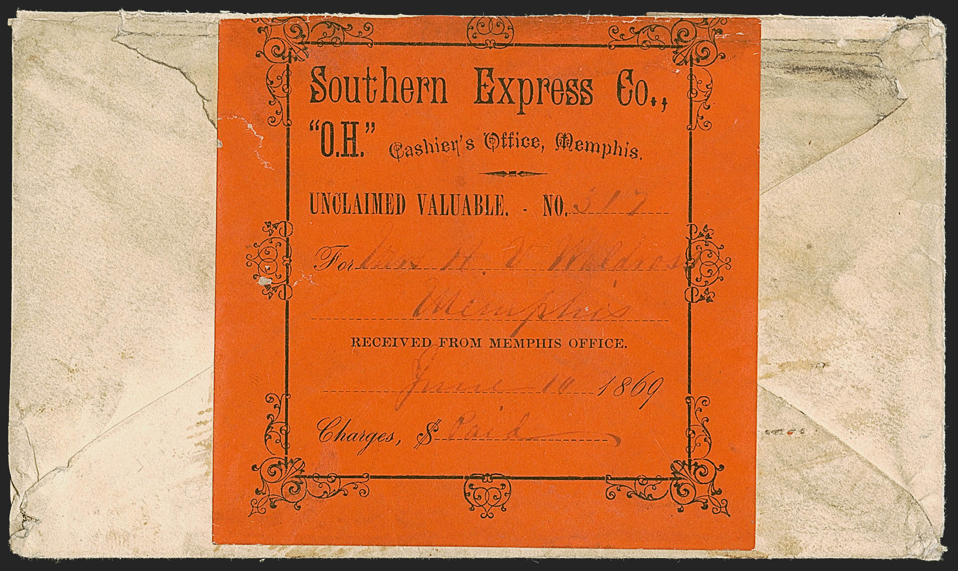 Sale no. 1262 — Lot no. 399-1 — Siegel Auction Galleries