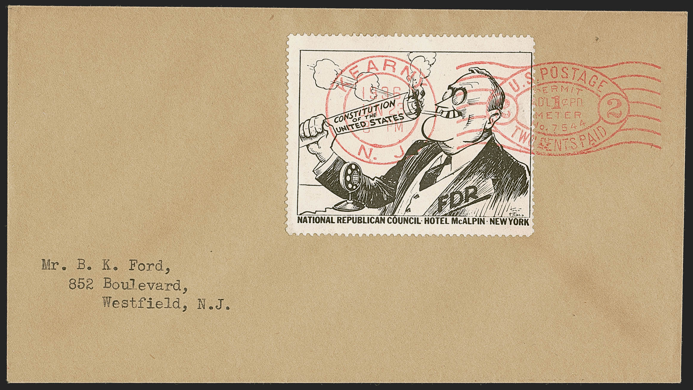 Sale no. 1262 — Lot no. 4 — Siegel Auction Galleries