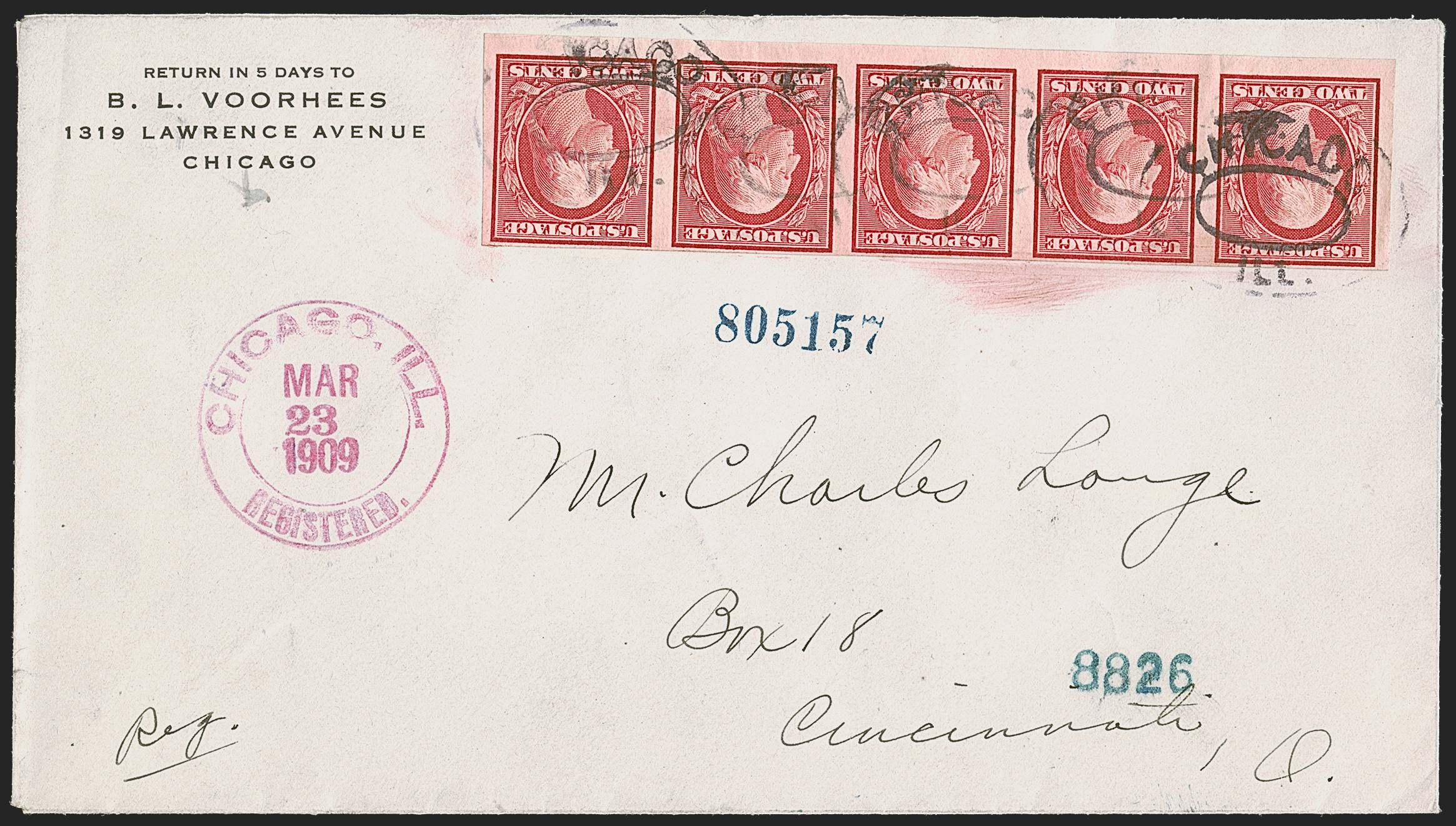 Sale no. 1283 — Lot no. 1668 — Siegel Auction Galleries