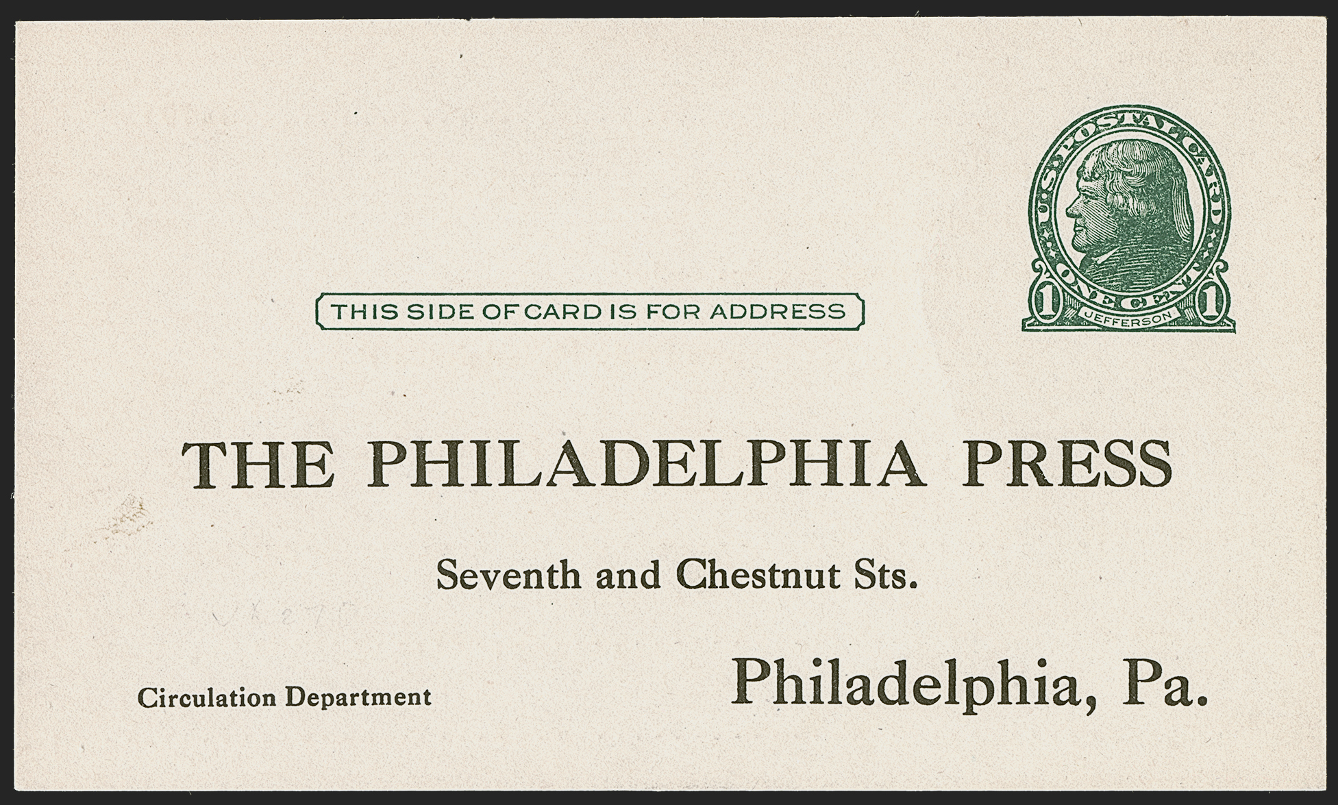 Sale no. 1285 — Lot no. 2262 — Siegel Auction Galleries