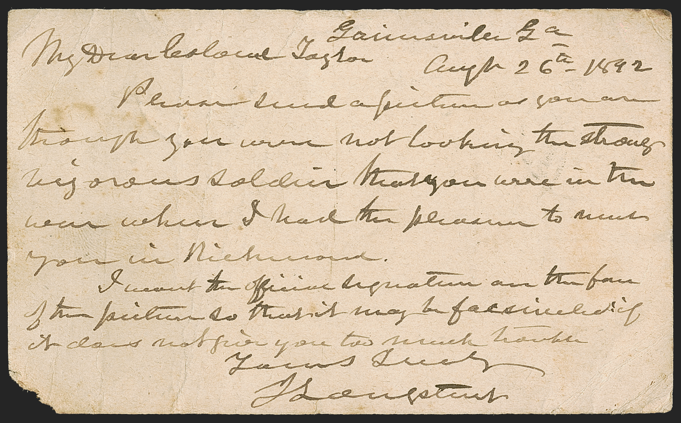 Sale no. 1291 — Lot no. 598-1 — Siegel Auction Galleries