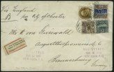 15c Brown & Blue, Type III, 1869 Pictorial Re-Issue on Cover, (Scott 129)