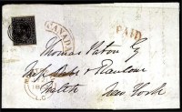 Sale Number 776, Lot Number 14, CANADA, 1851, 12p Black on Laid Paper (3; SG 4)