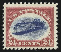 Sale Number 1021, Lot Number 514, 24c Carmine Rose & Blue, Center Inverted (C3a)