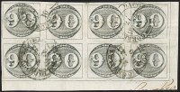 Sale Number 1214, Lot Number 1469, BRAZIL, 1843, 90r Black, Late Impression (3b)