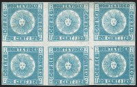 Sale Number 1236, Lot Number 2827, URUGUAY, 1858, 120c Blue (4)