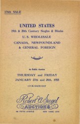 Sale No. 176 — Siegel Auction Galleries