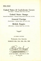 Sale No. 284 — Siegel Auction Galleries