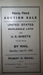 Sale No. 33 — Siegel Auction Galleries