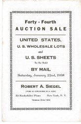 Sale No. 44 — Siegel Auction Galleries