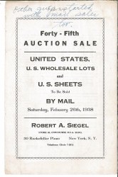 Sale No. 45 — Siegel Auction Galleries