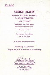 Sale No. 475 — Siegel Auction Galleries