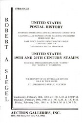 Sale No. 575 — Siegel Auction Galleries