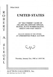Sale No. 592 — Siegel Auction Galleries
