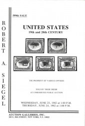 Sale No. 599 — Siegel Auction Galleries