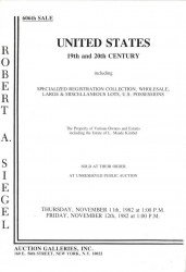 Sale No. 606 — Siegel Auction Galleries