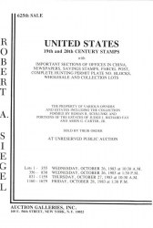 Sale No. 625 — Siegel Auction Galleries