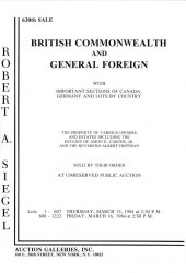 Sale No. 630 — Siegel Auction Galleries