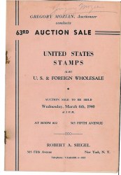 Sale No. 63 — Siegel Auction Galleries