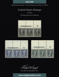 Sale No. 829 — Siegel Auction Galleries
