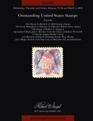 Sale No. 843 — Siegel Auction Galleries