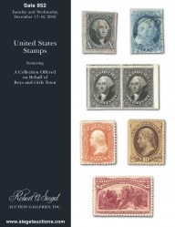 Sale No. 852 — Siegel Auction Galleries