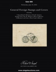Sale No. 880 — Siegel Auction Galleries