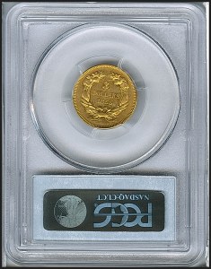 Princess Gold, $3, 1855 - , 7972, Reverse