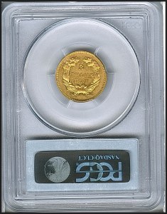 Princess Gold, $3, 1857 - , 7976, Reverse