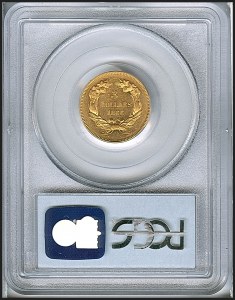 Princess Gold, $3, 1866 - , 7987, Reverse
