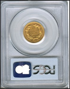 Princess Gold, $3, 1872 - , 7994, Reverse
