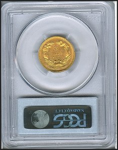 Princess Gold, $3, 1882 - , 8004, Reverse