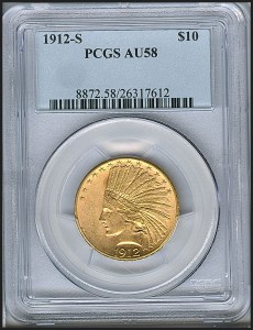 Liberty Eagle, $10, 1912 - S, 8872, Obverse
