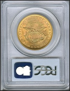 Liberty Double Eagle, $20, 1853 - , 8908, Reverse